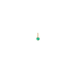 14k Emerald Charm Pendant