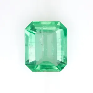 2.21ct EMERALD LOOSE STONE EMERALD SHAPE CUT NATURAL LOOSE GEMSTONE PASTEL GREEN