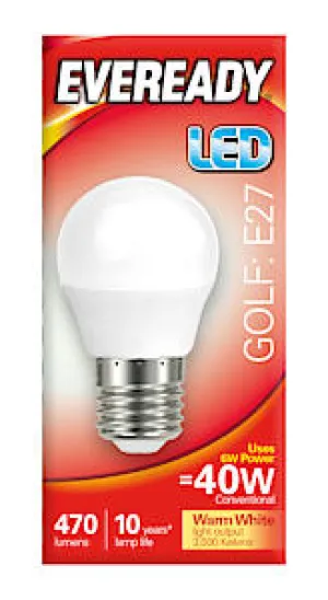 6W Led Golf Opal E27 Ww S13606