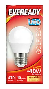 6W Led Golf Opal E27 Ww S13606