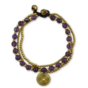 Amethyst Daydreams Beaded Bracelet