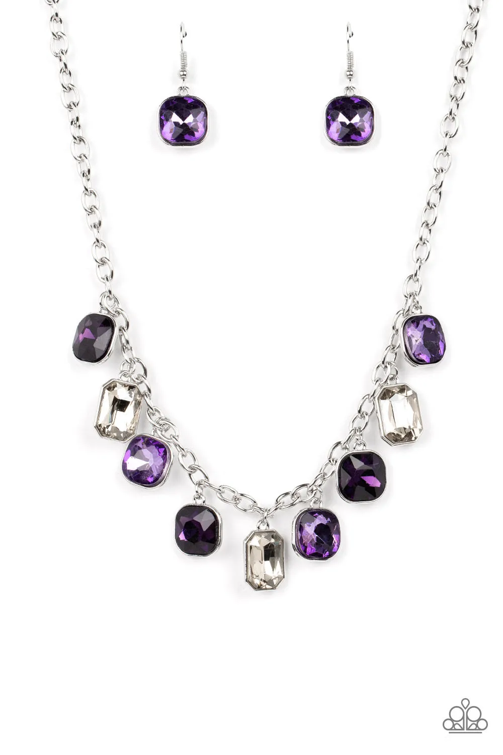 Best Decision Ever - Purple Rhinestone Necklace - Paparazzi Accessories