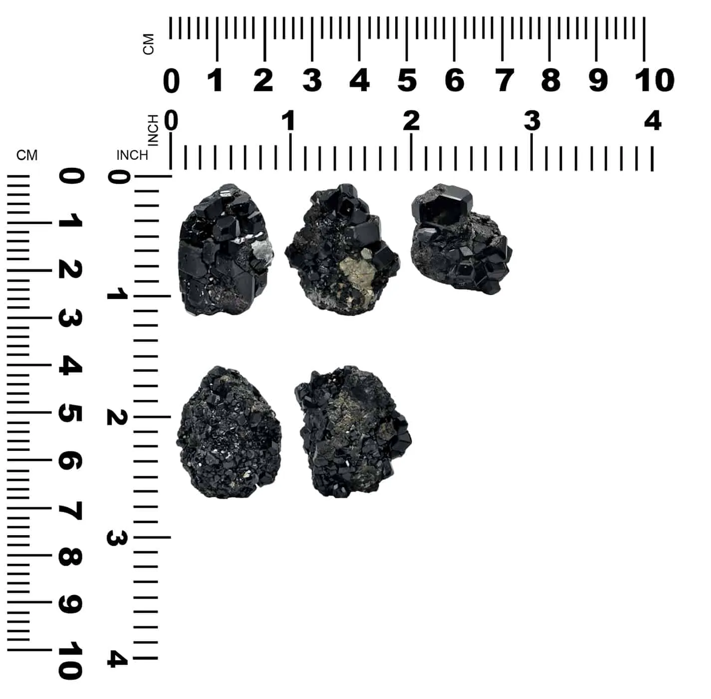 Black Garnet Crystal Rough 24-30mm