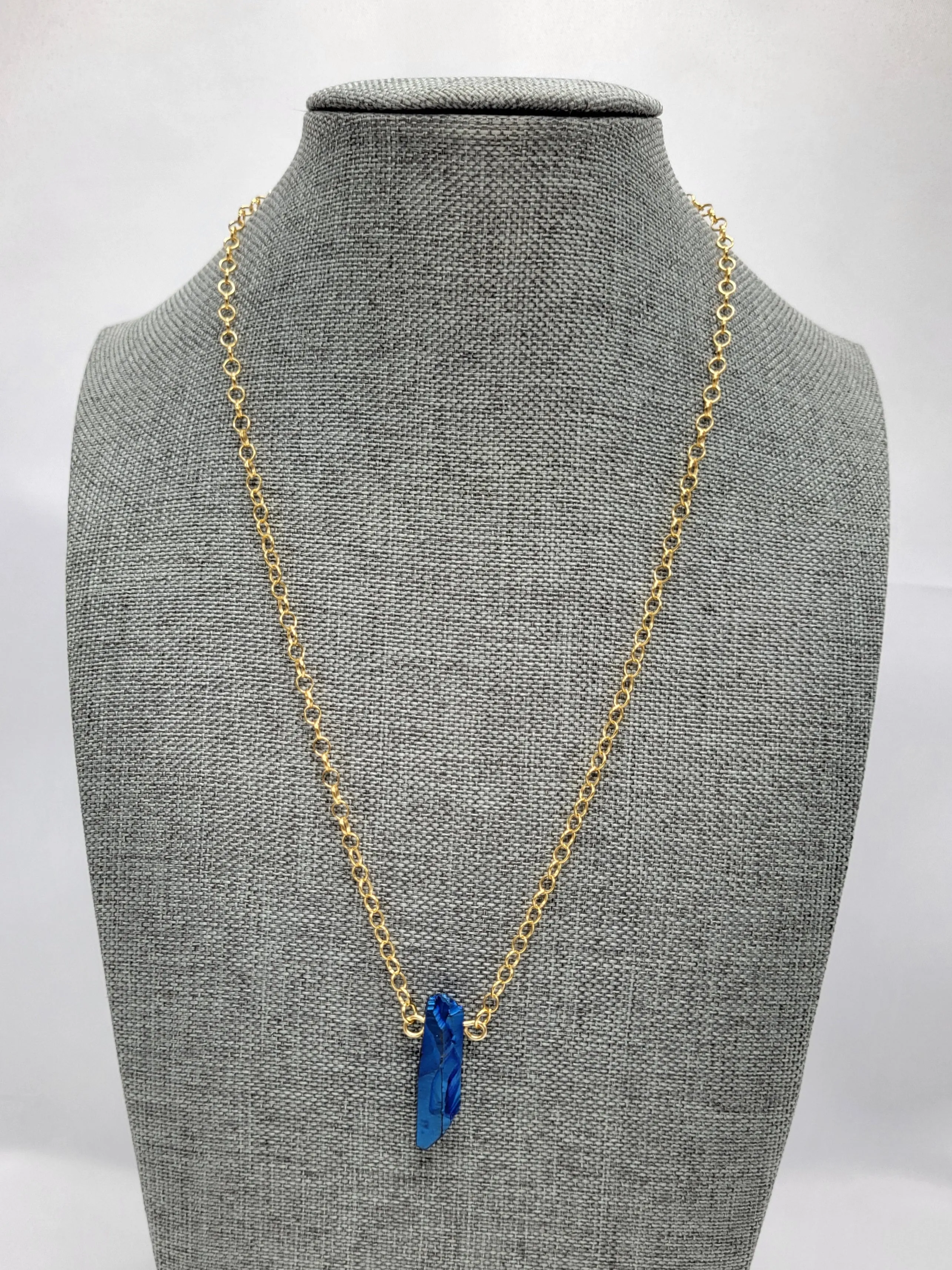 Blue Crystal Necklace