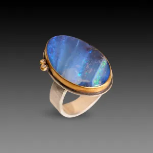 Boulder Opal Ring