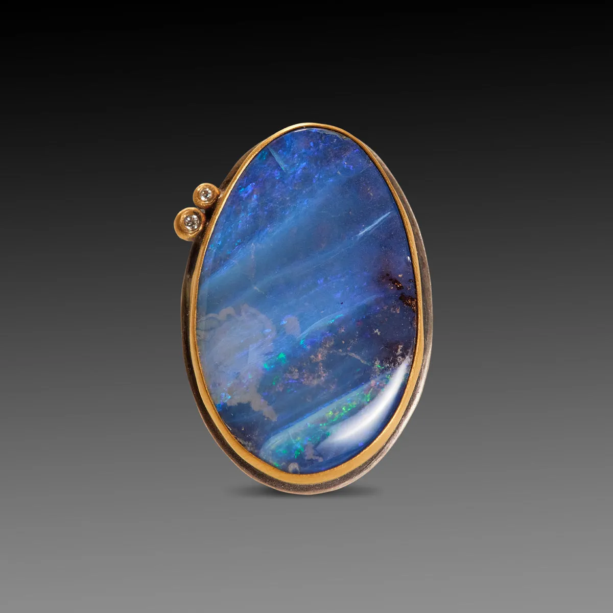 Boulder Opal Ring