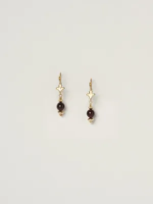 Daphne Earrings | Garnet