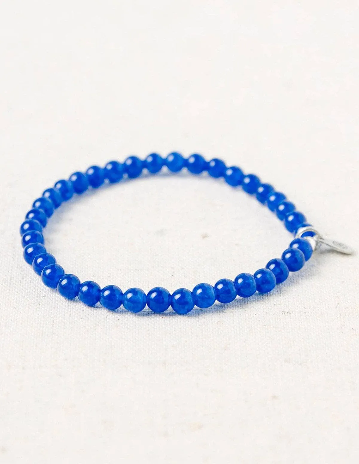 Dark Blue Jade Mini Gemstone Bracelet