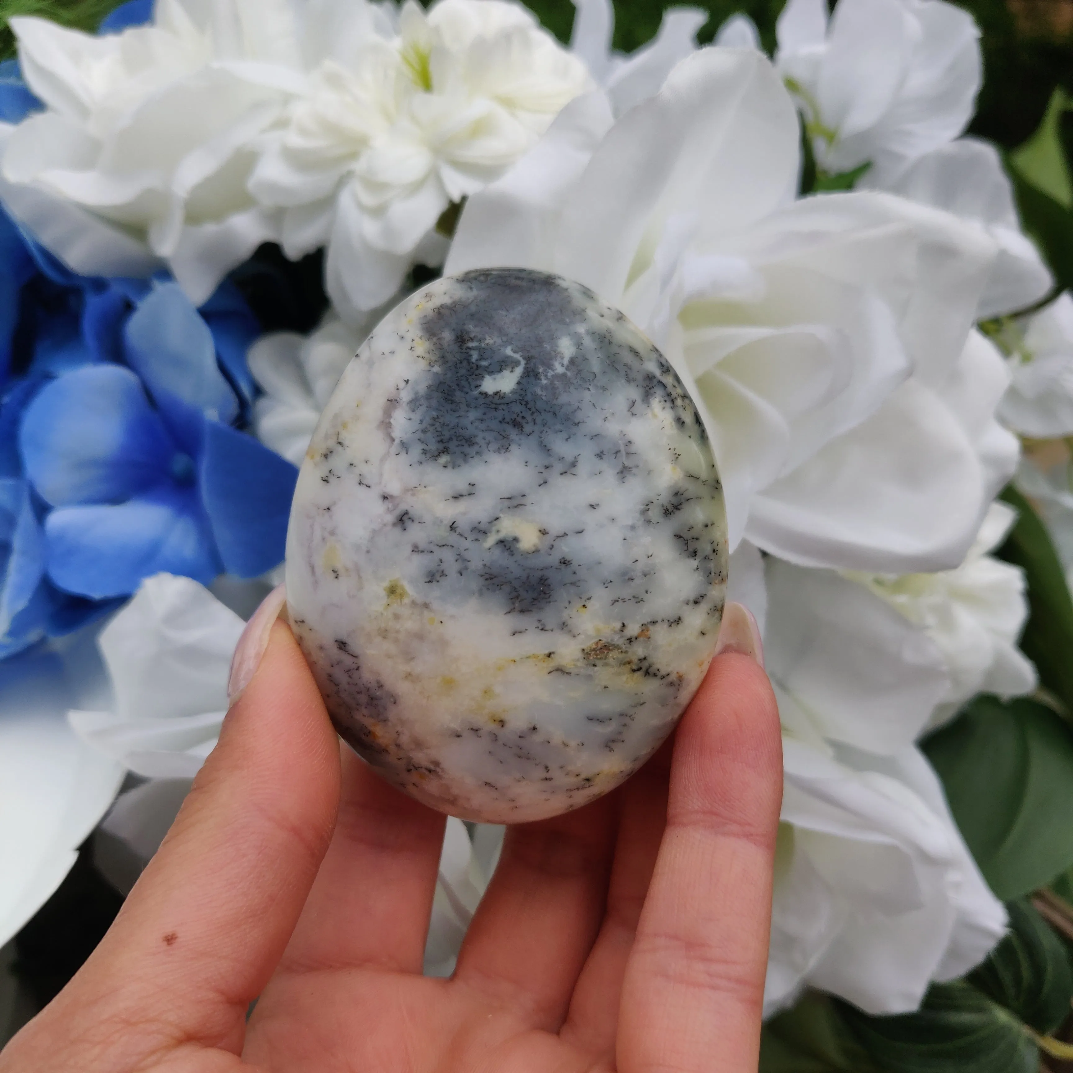 Dendritic Opal Palm Stone (#17)