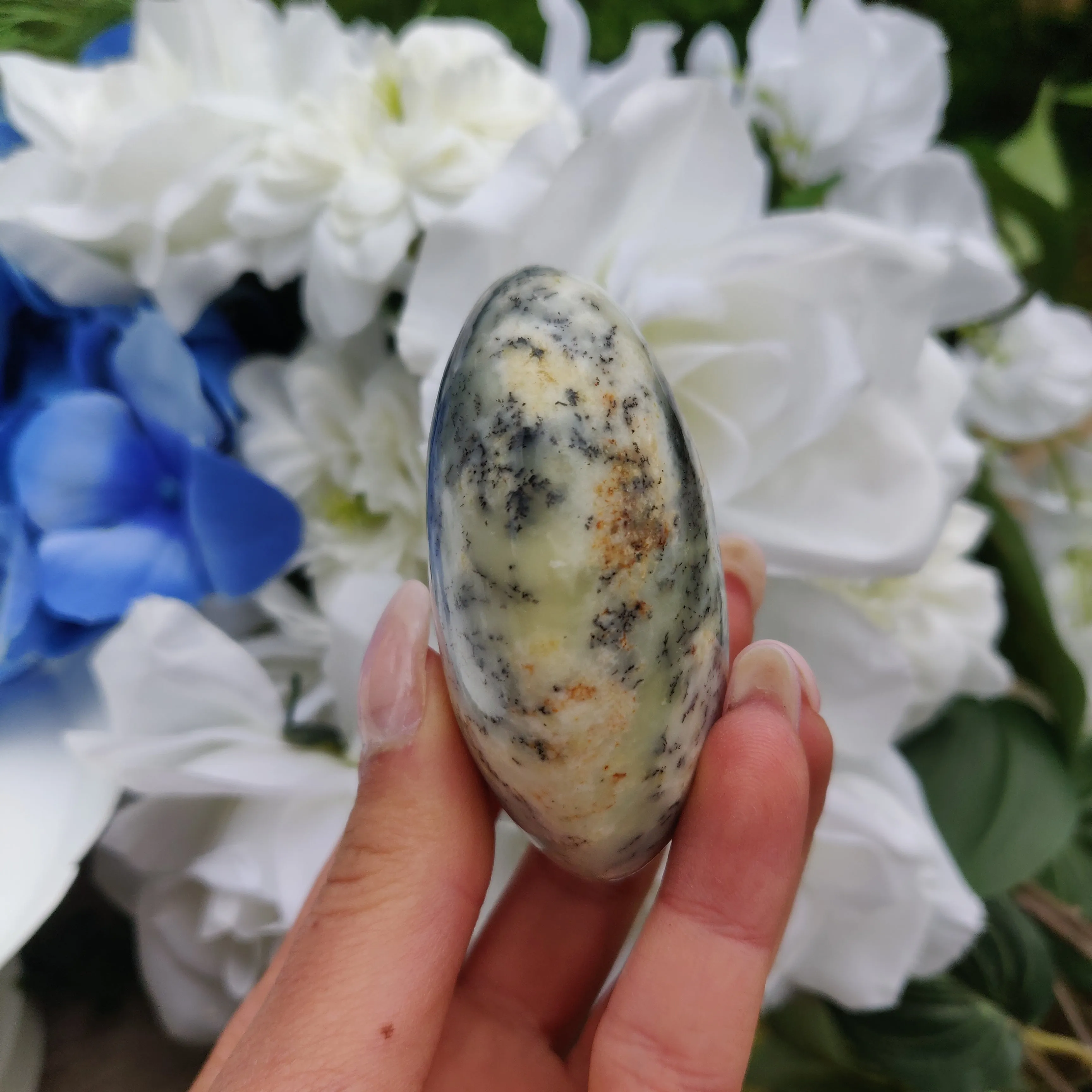 Dendritic Opal Palm Stone (#17)