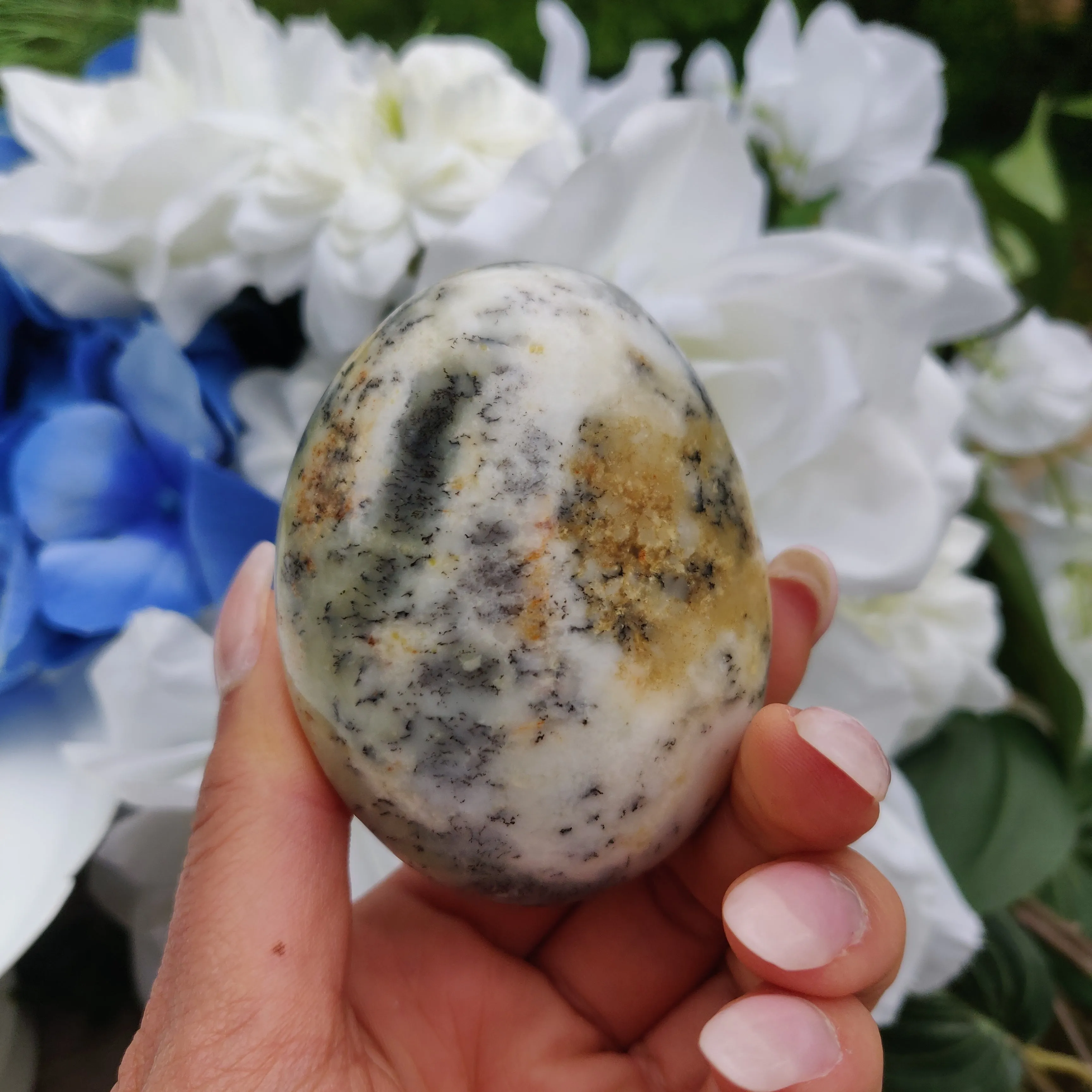 Dendritic Opal Palm Stone (#17)