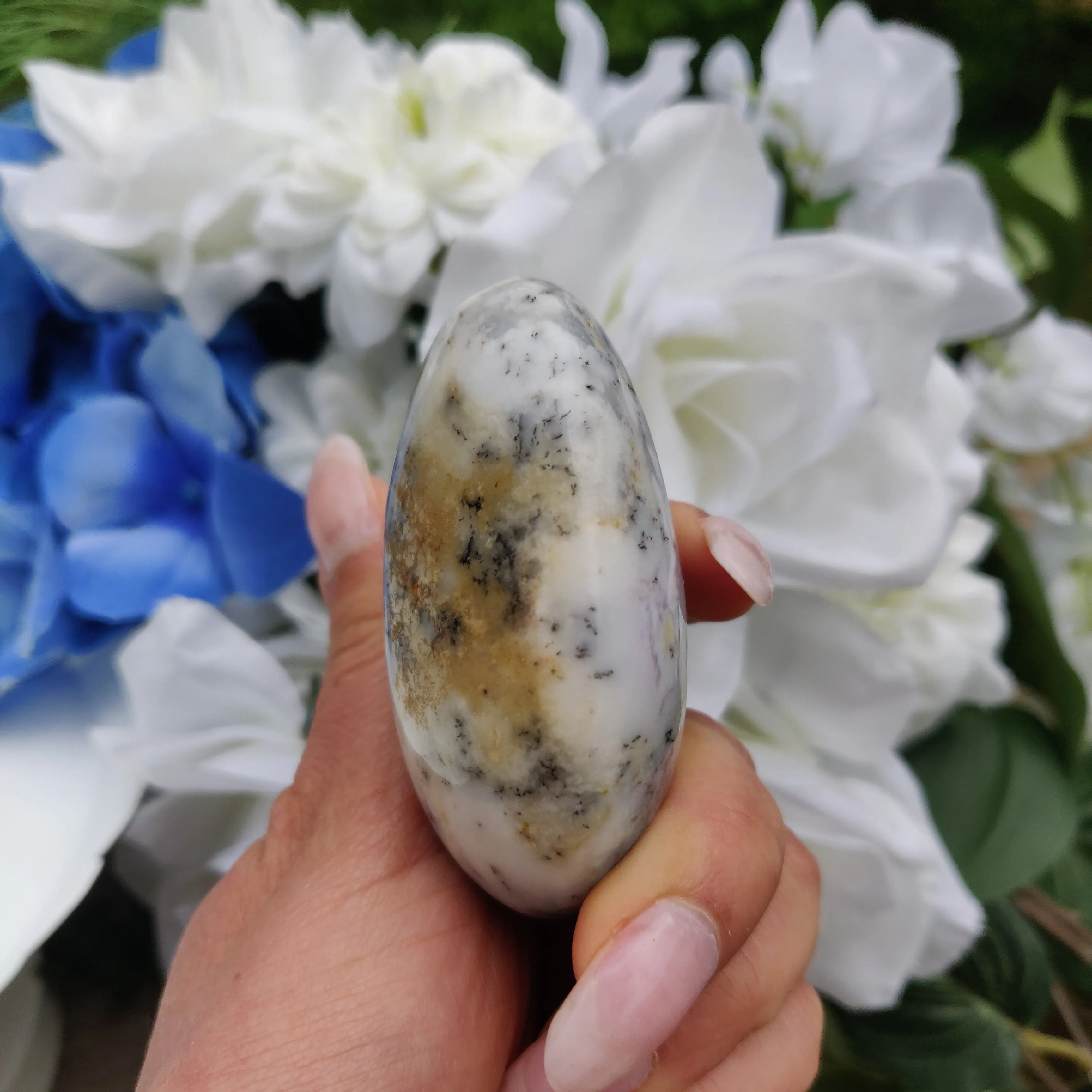 Dendritic Opal Palm Stone (#17)