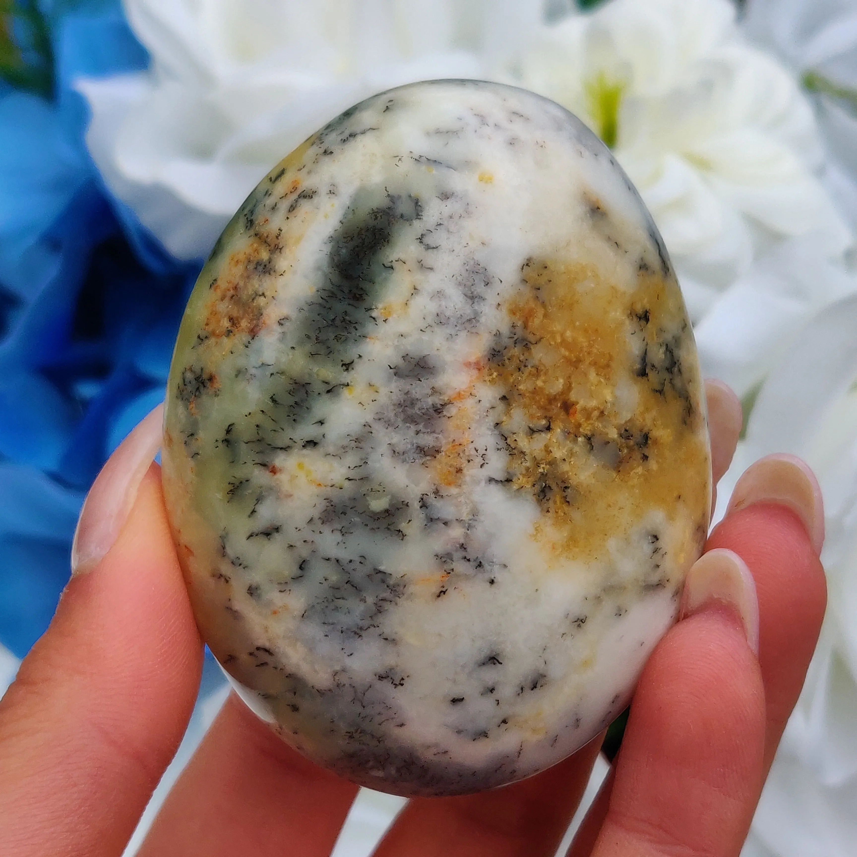 Dendritic Opal Palm Stone (#17)