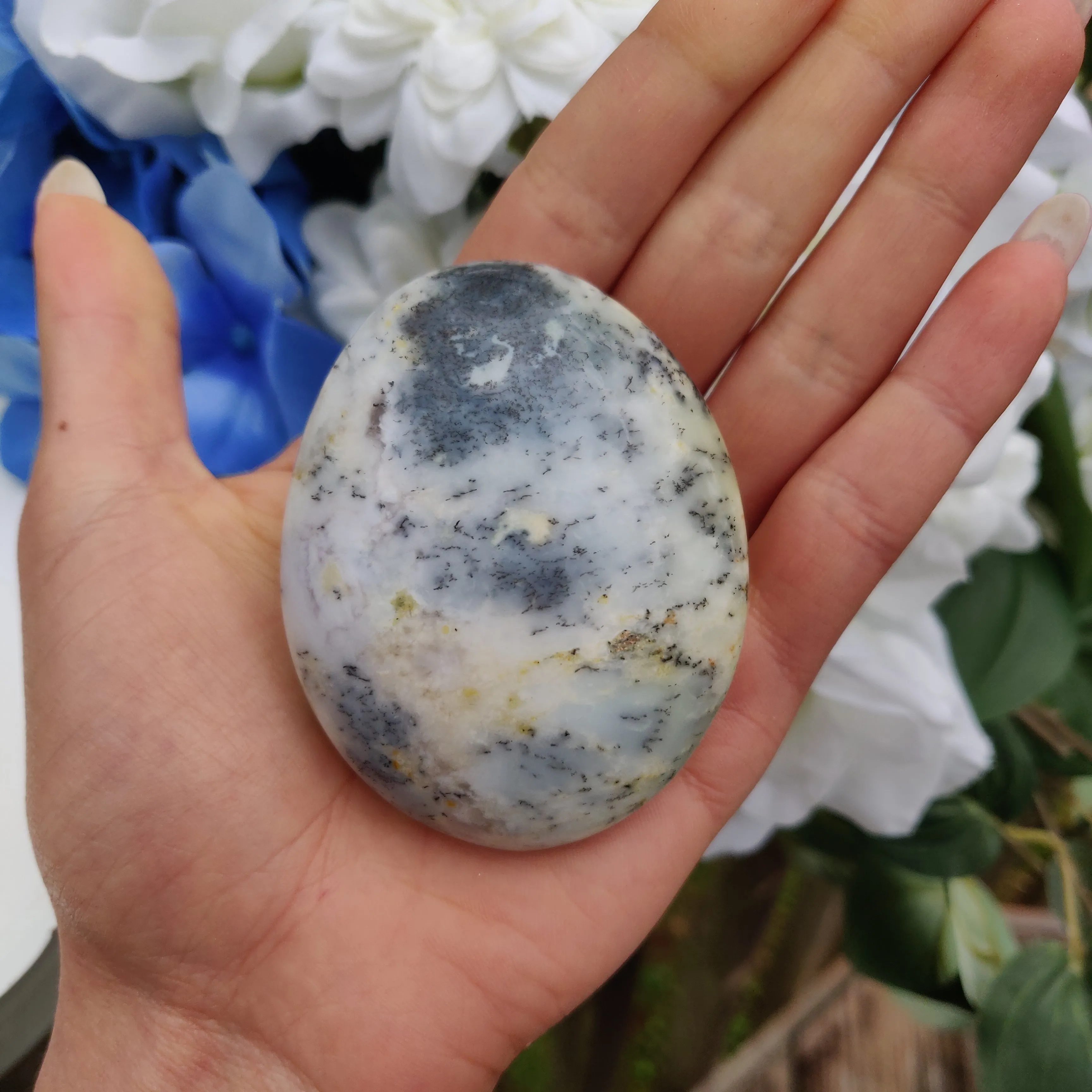 Dendritic Opal Palm Stone (#17)