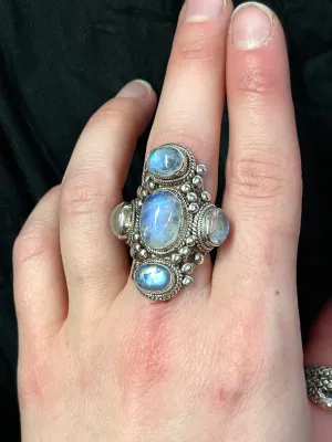 Divine Shield Moonstone Ring