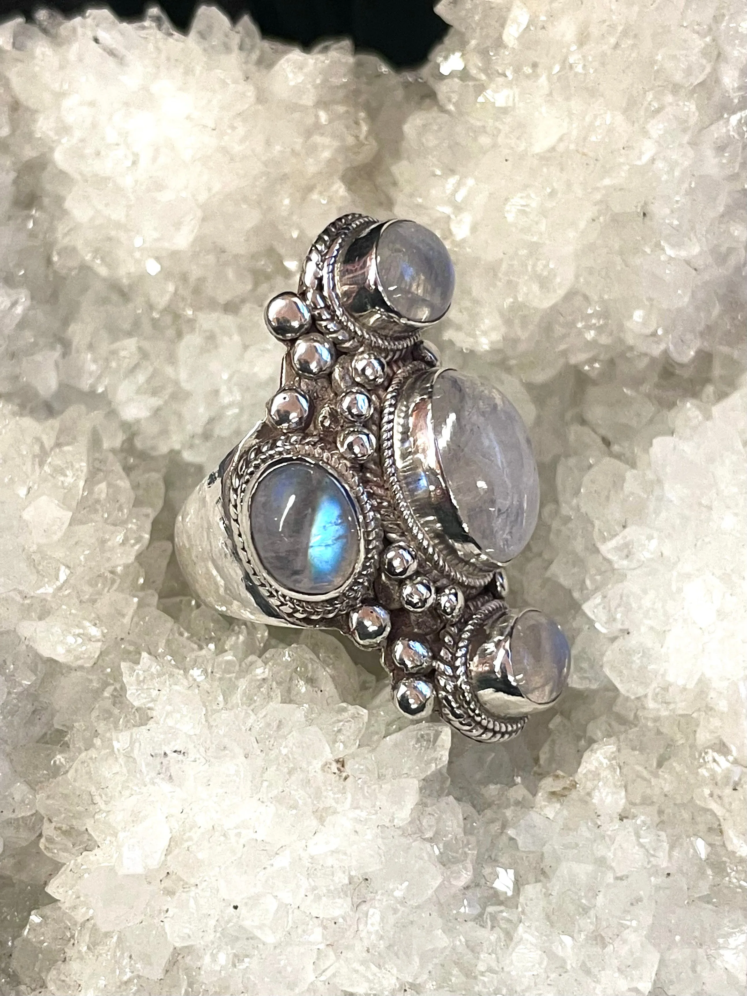 Divine Shield Moonstone Ring