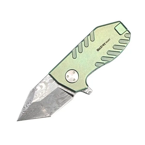 EK28 Damascus Limited Mini Folding Knife