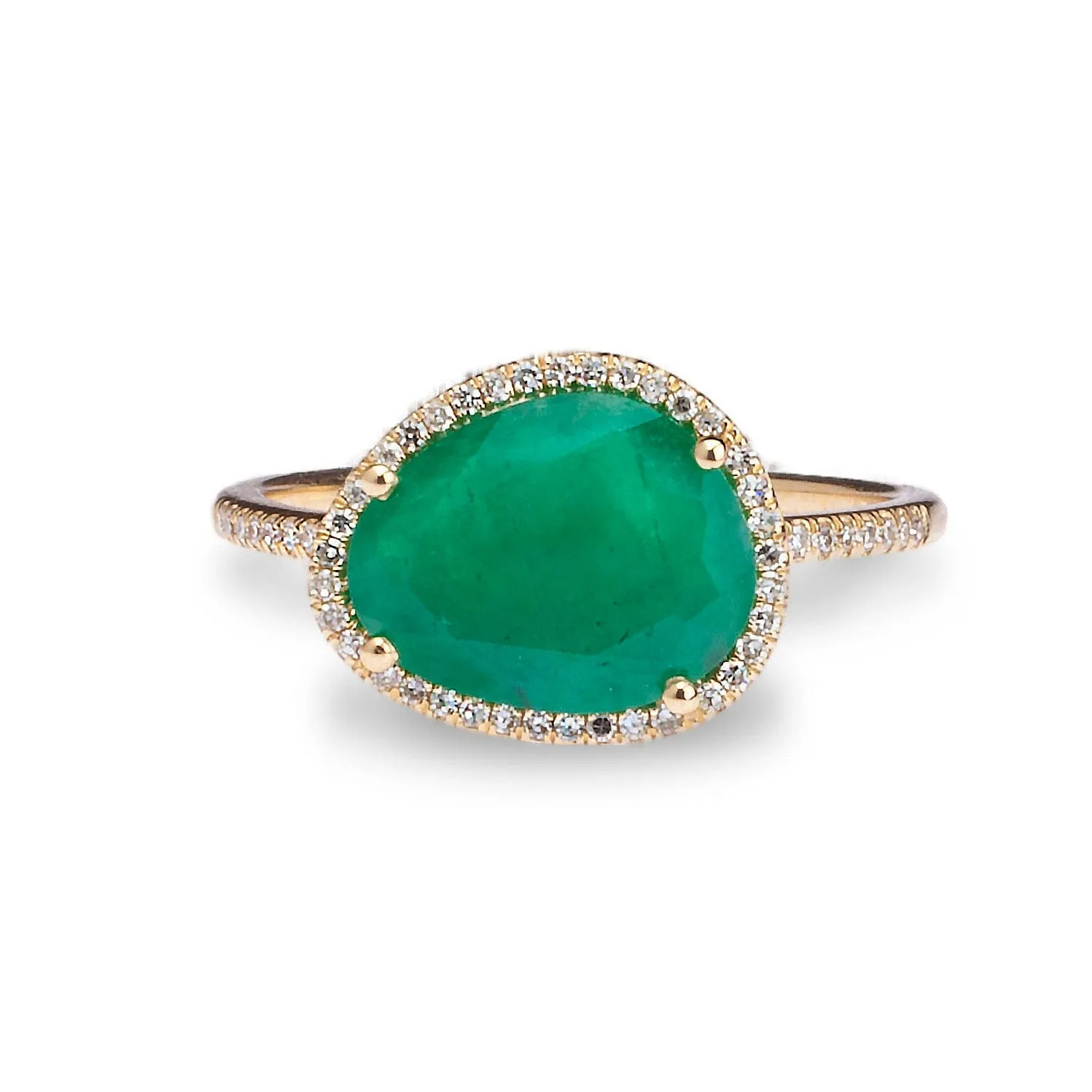 Emerald and Diamond Ring