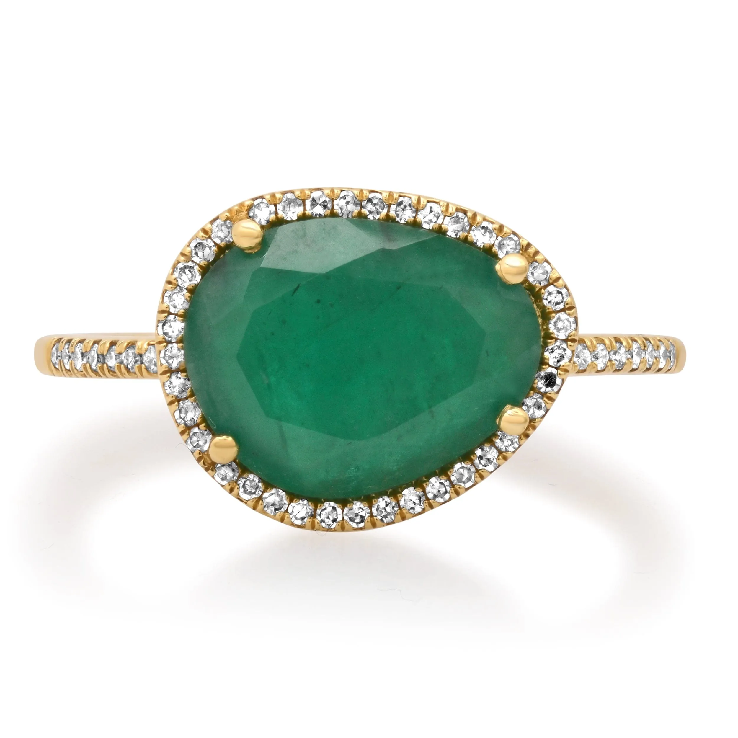 Emerald and Diamond Ring