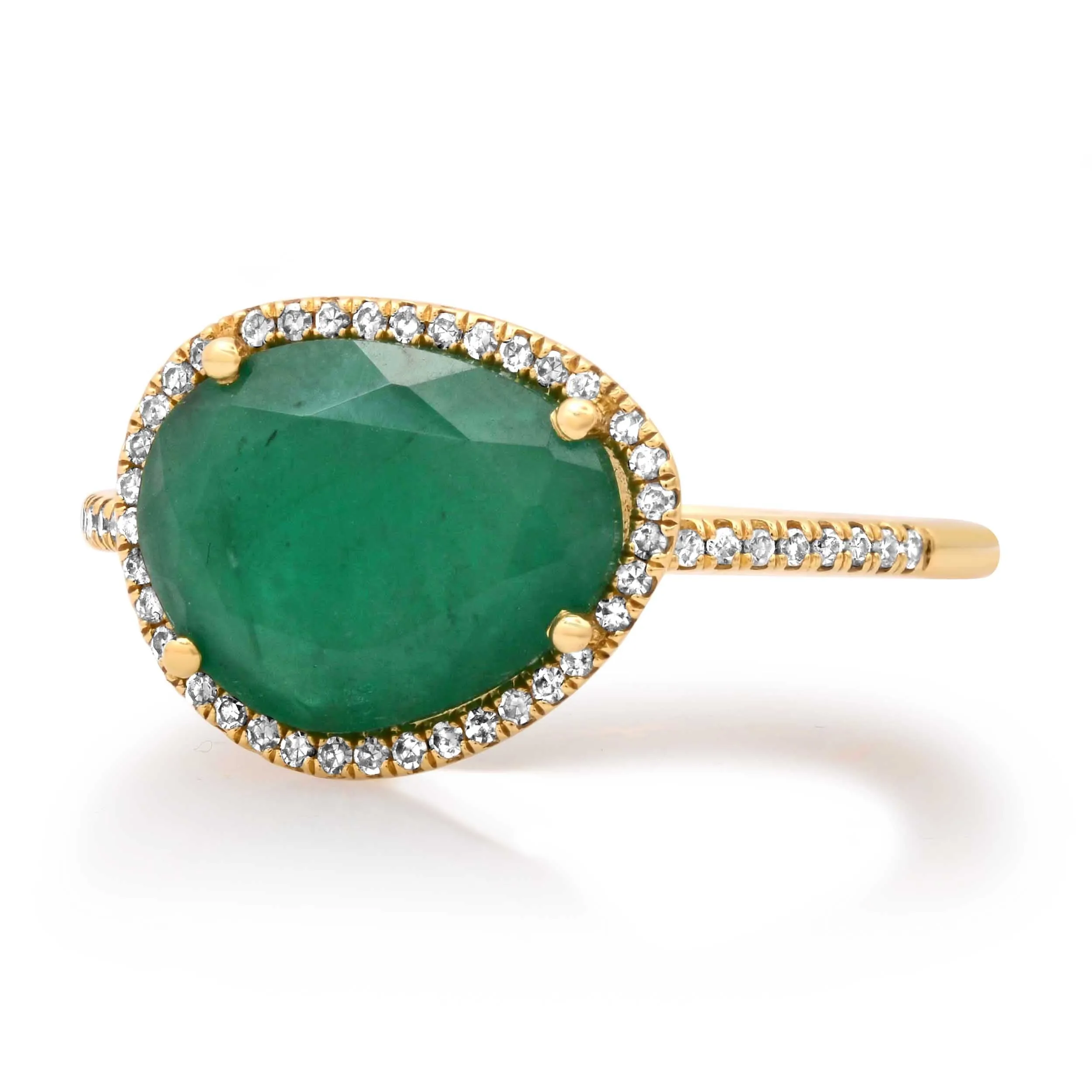 Emerald and Diamond Ring