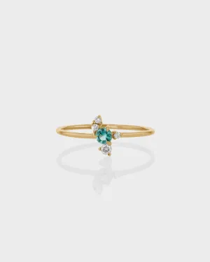 Emerald Cluster Ring