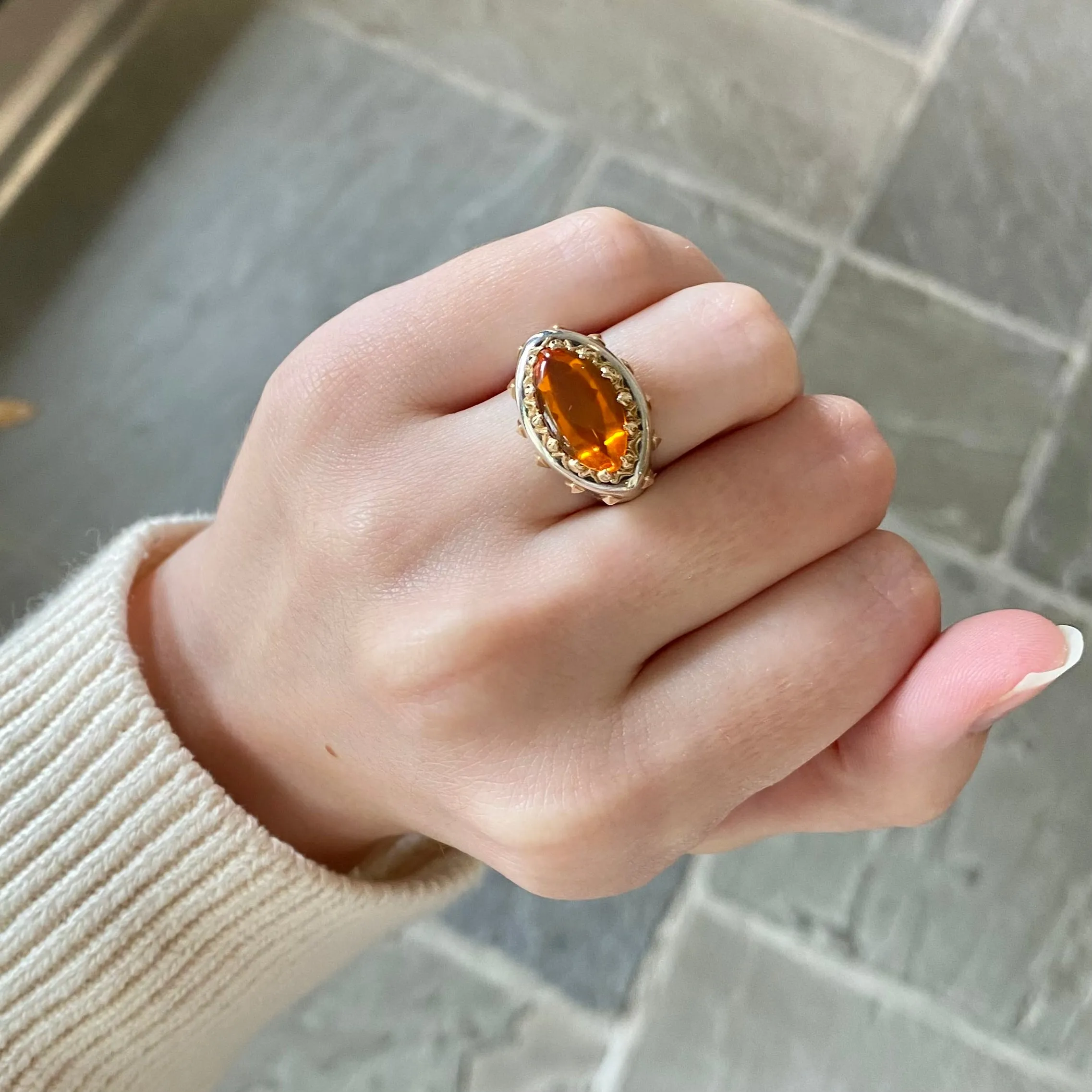 Fire Opal Ring