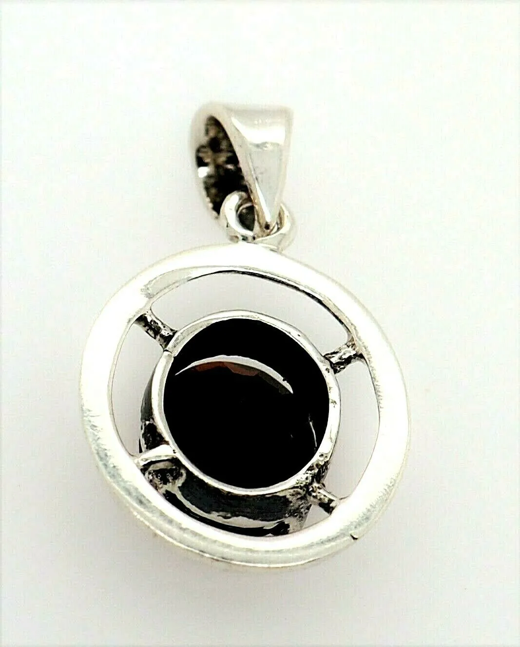 Garnet & 925 Sterling Silver Pendant Fine Gemstone Jewellery