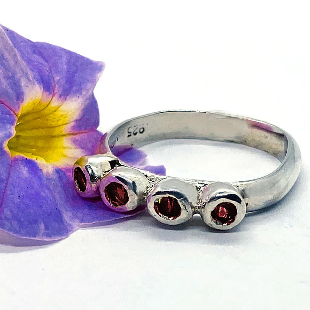 Garnet Row Ring (size 8)