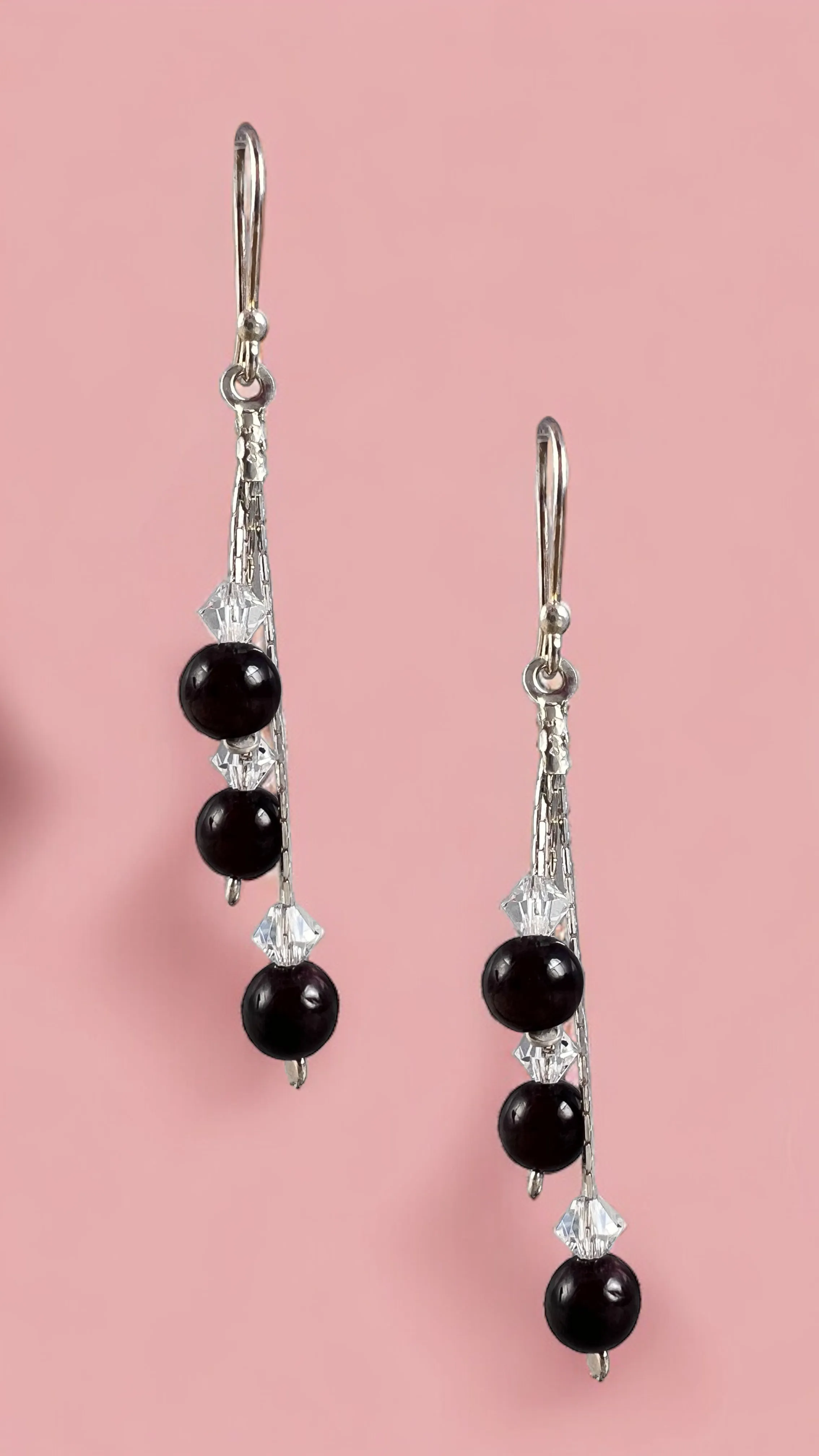 Garnet Sparkle Earrings