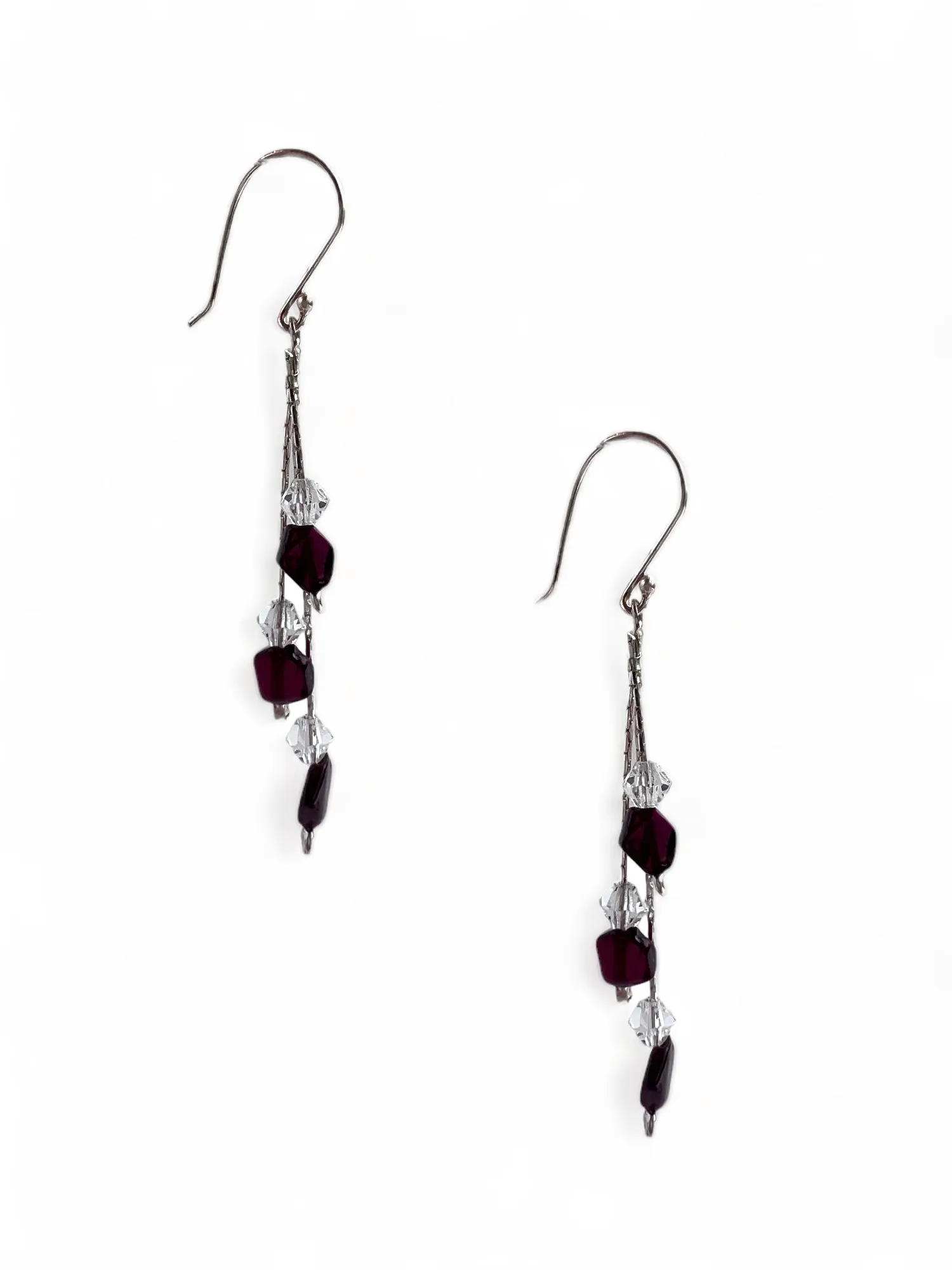 Garnet Sparkle Earrings