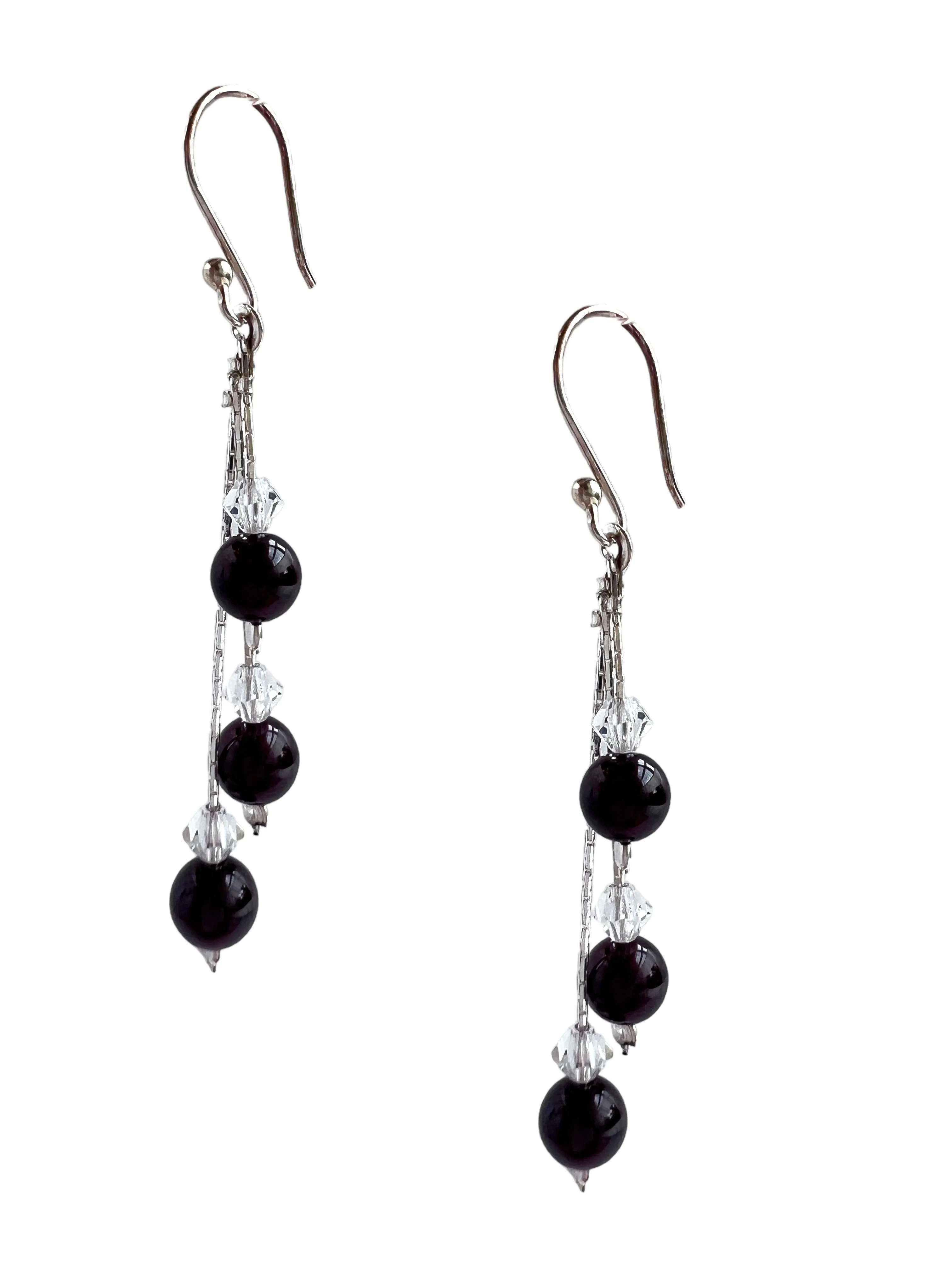 Garnet Sparkle Earrings