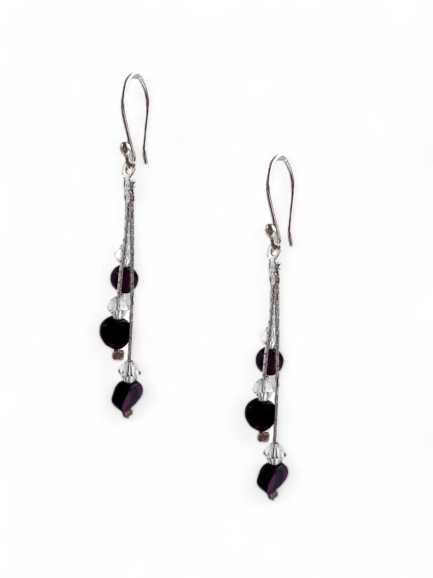 Garnet Sparkle Earrings