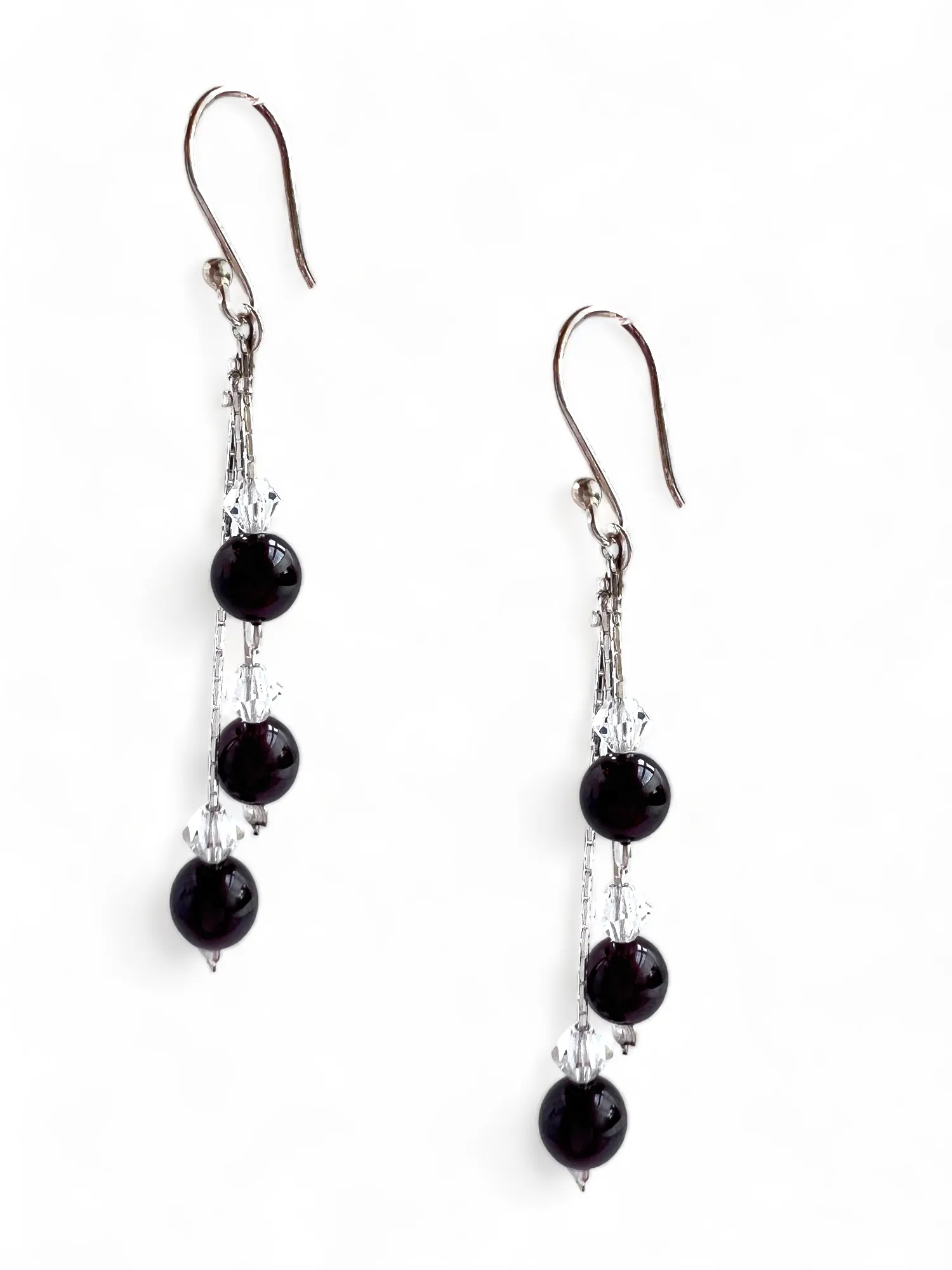 Garnet Sparkle Earrings