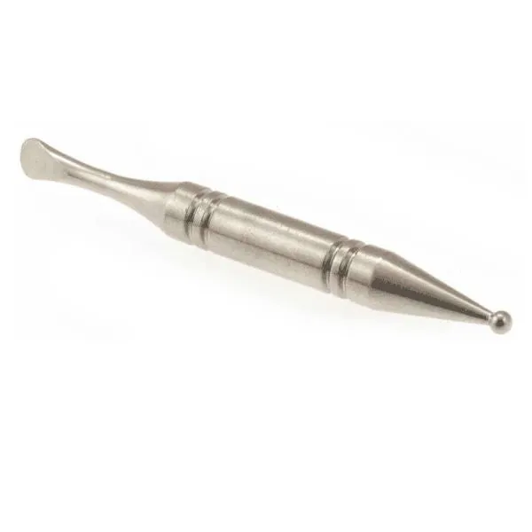 Grade 2 Titanium Dabber - Flat and Ball Ends 60mm