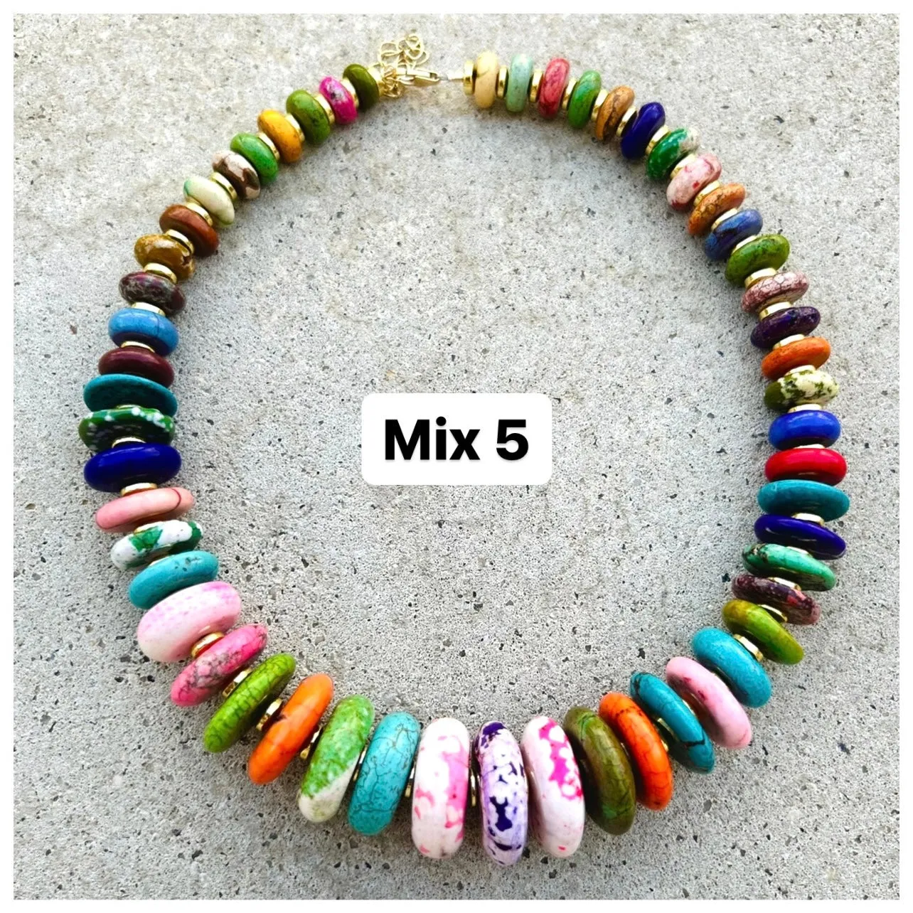 Graduated Multi Biggie Necklace