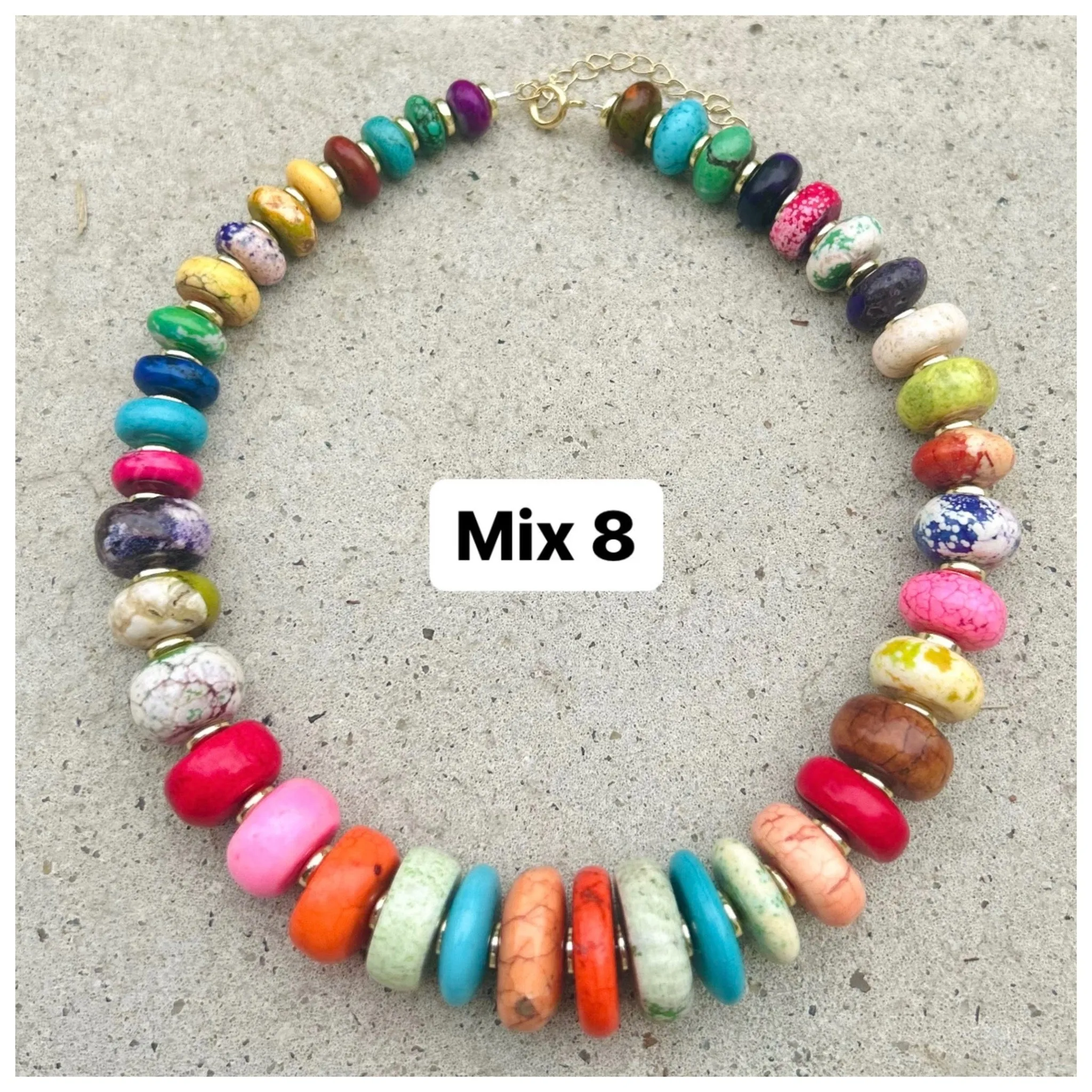 Graduated Multi Biggie Necklace