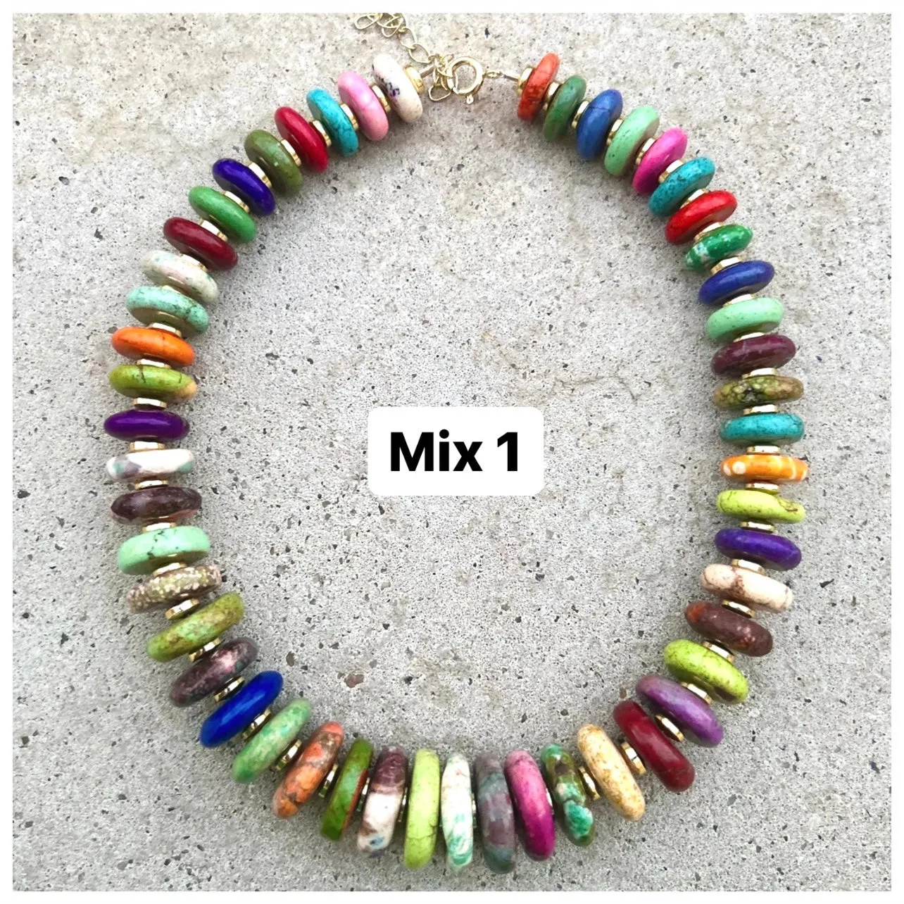 Graduated Multi Biggie Necklace