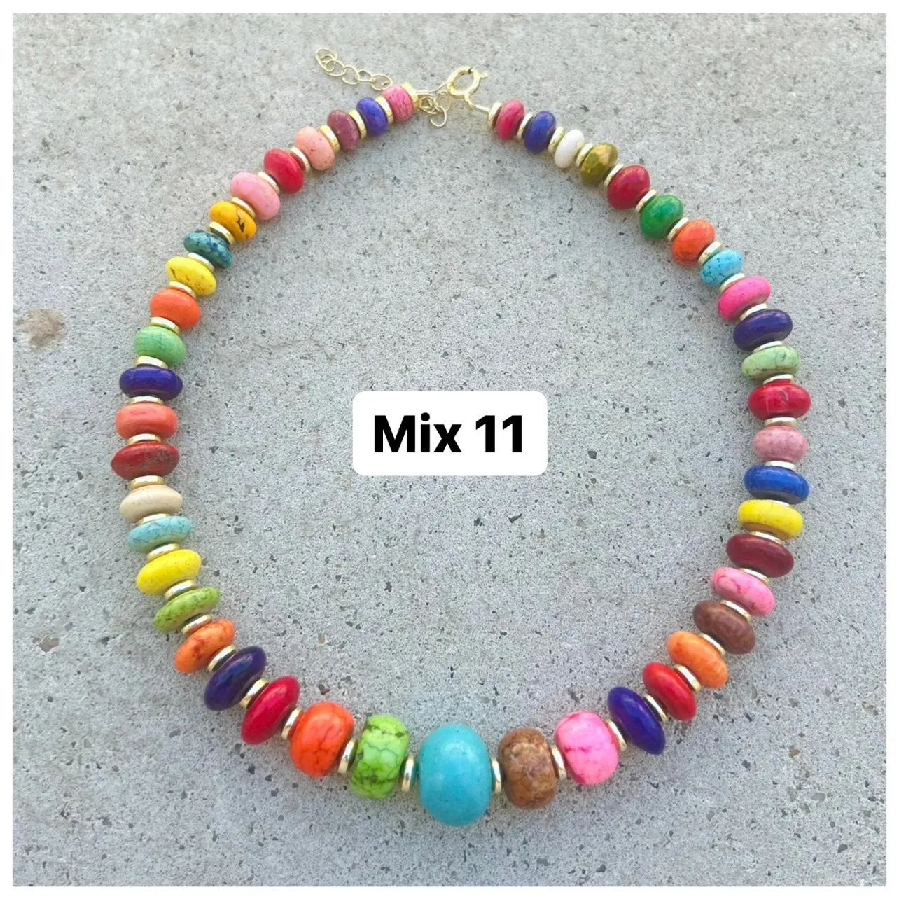 Graduated Multi Biggie Necklace