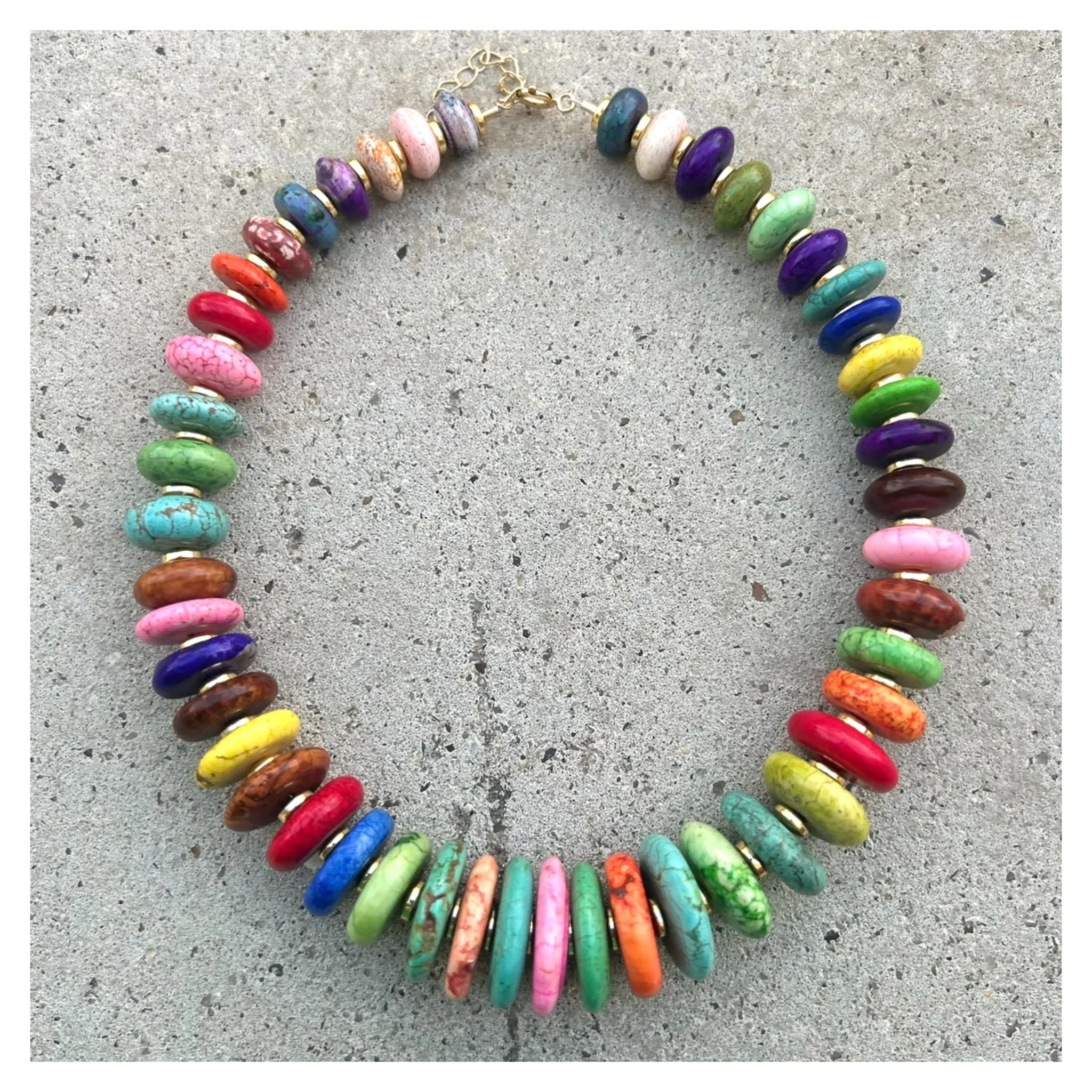 Graduated Multi Biggie Necklace