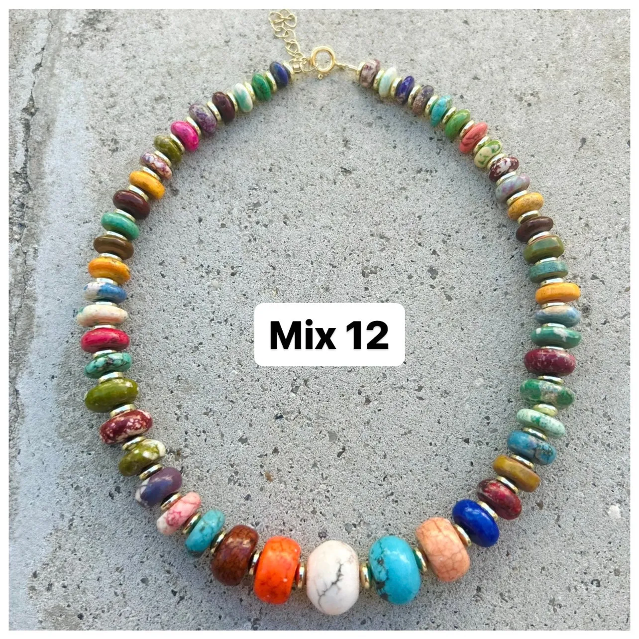 Graduated Multi Biggie Necklace