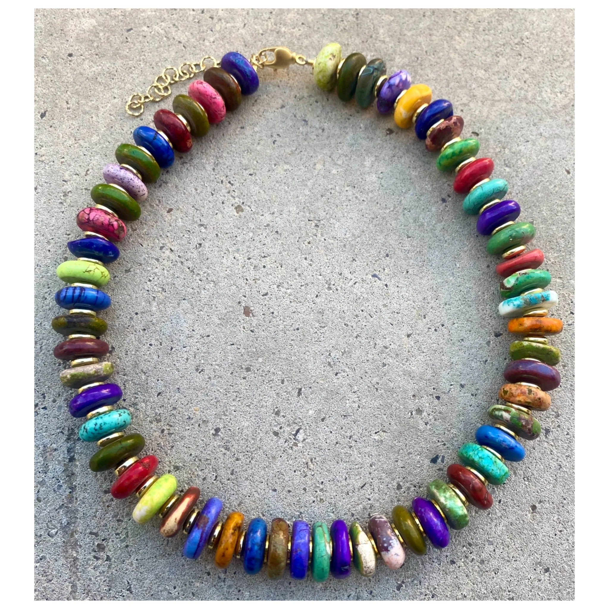 Graduated Multi Biggie Necklace