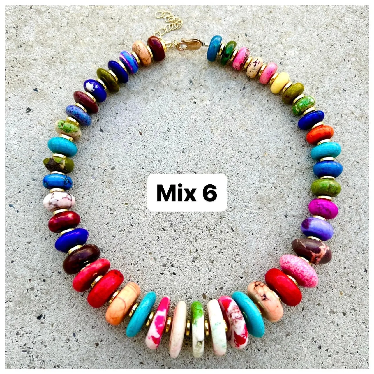 Graduated Multi Biggie Necklace