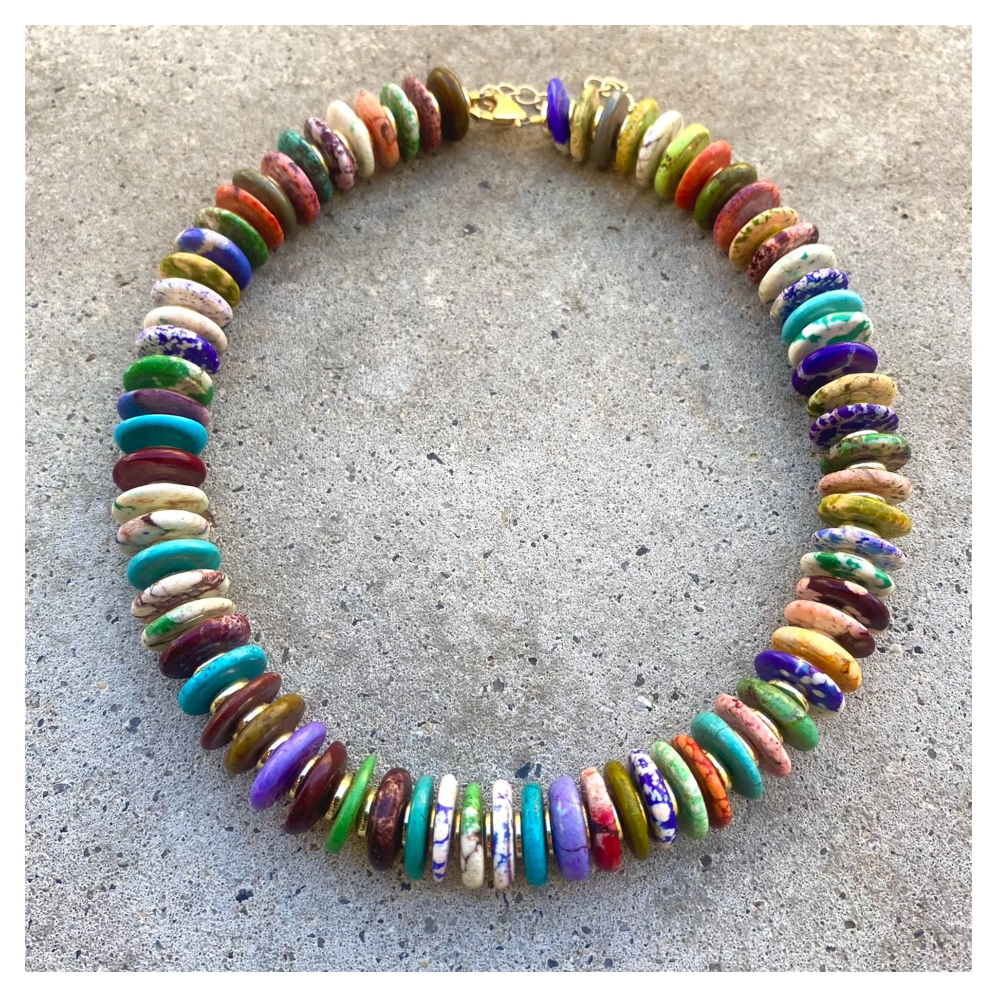 Graduated Multi Biggie Necklace