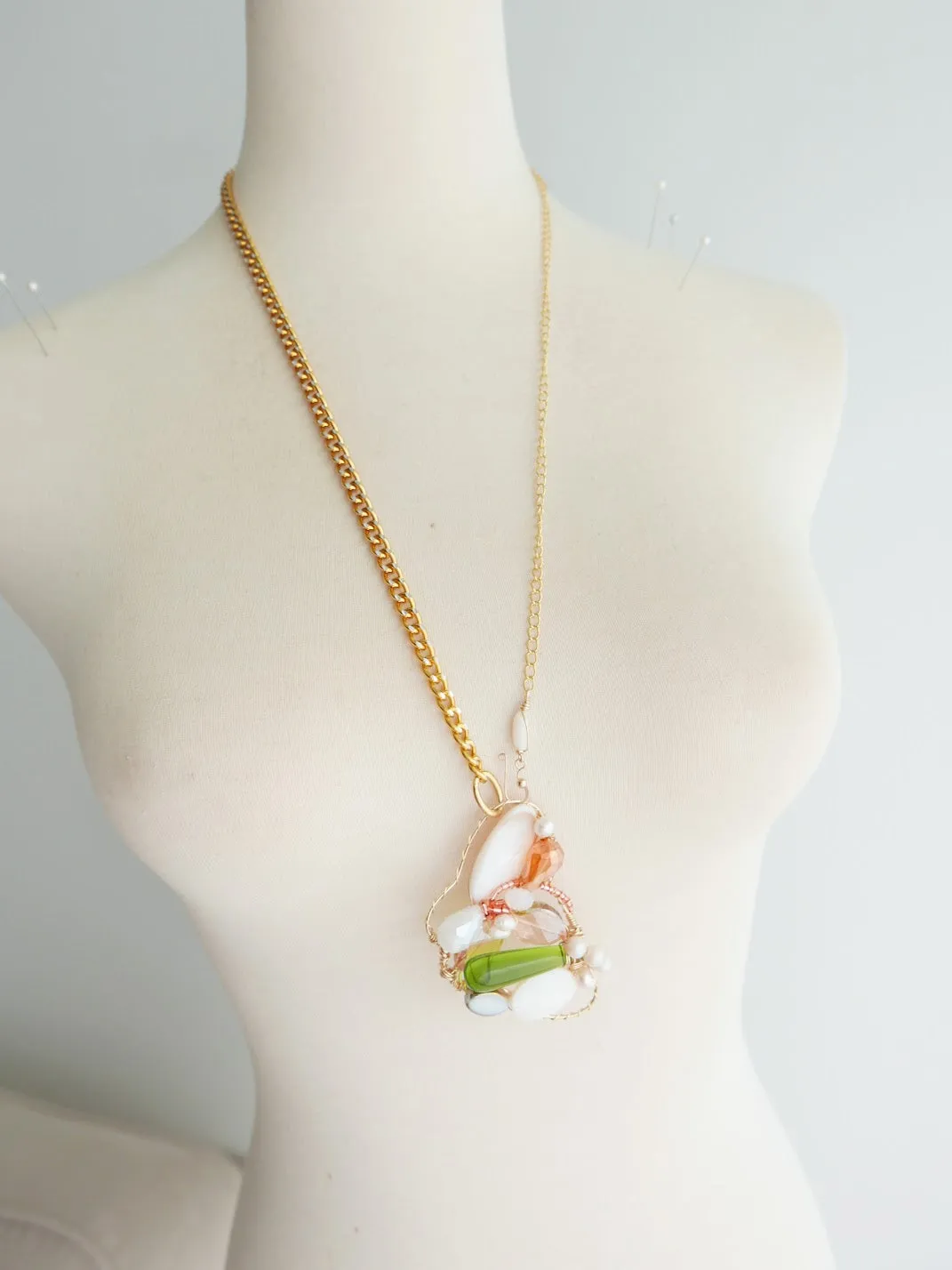 Grass and Peaches Multiway Necklace