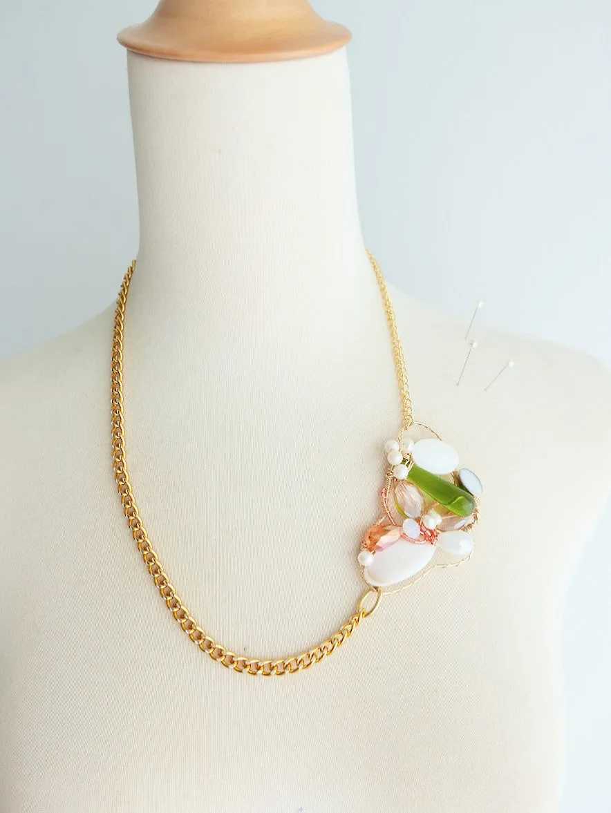 Grass and Peaches Multiway Necklace