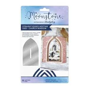 Hunkydory Moonstone Dies - Straight Edge Nesting Dies - Church Window