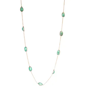 Joy Emerald Necklace,18K Gold