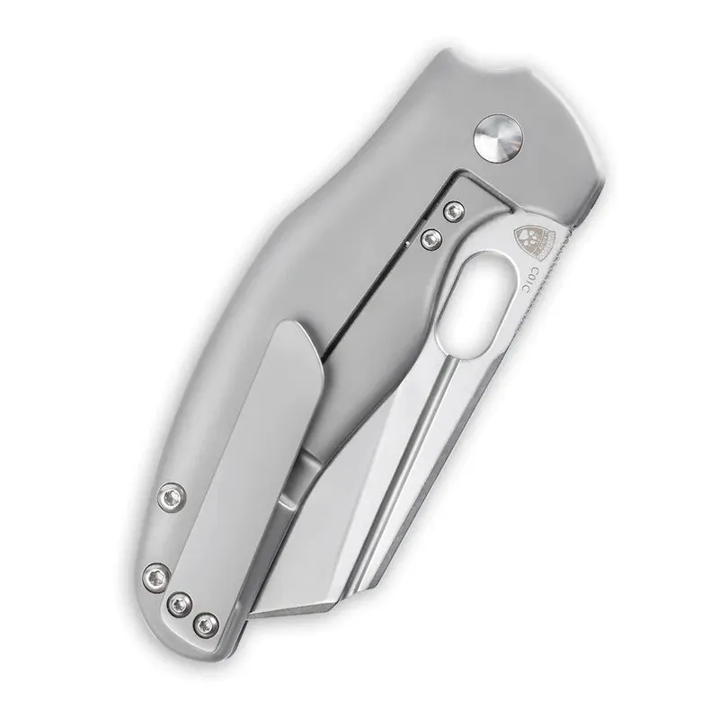 Kizer Sheepdog Gray Titanium Handles 3.31in S35VN Steel Blade - Ki4488A4