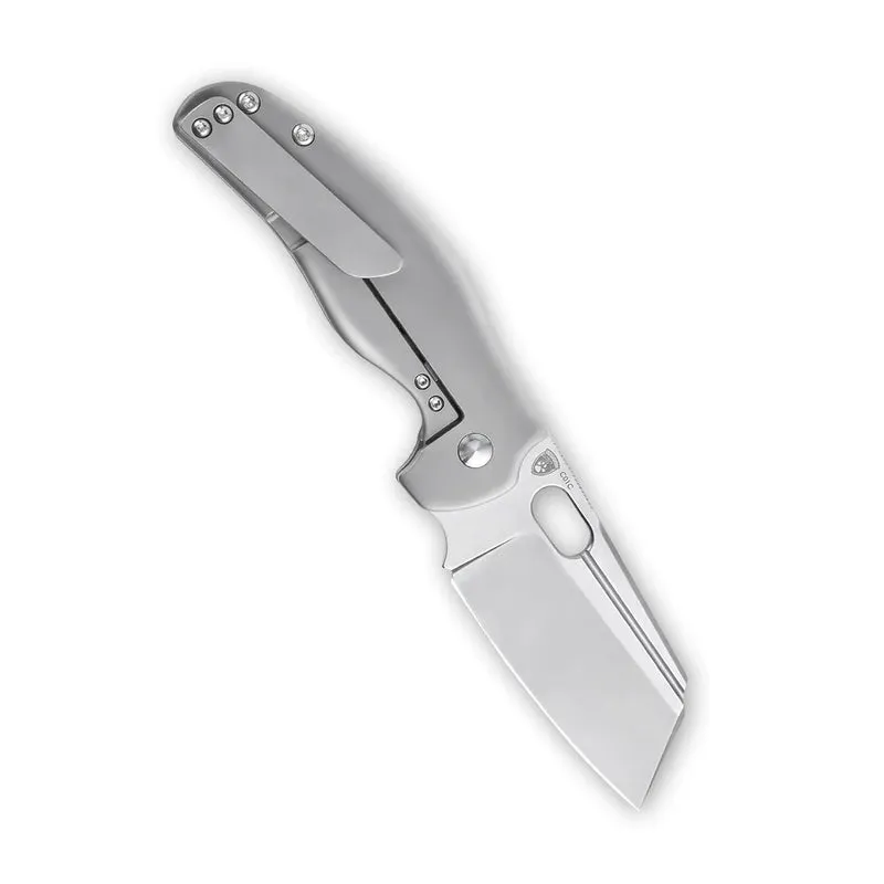 Kizer Sheepdog Gray Titanium Handles 3.31in S35VN Steel Blade - Ki4488A4