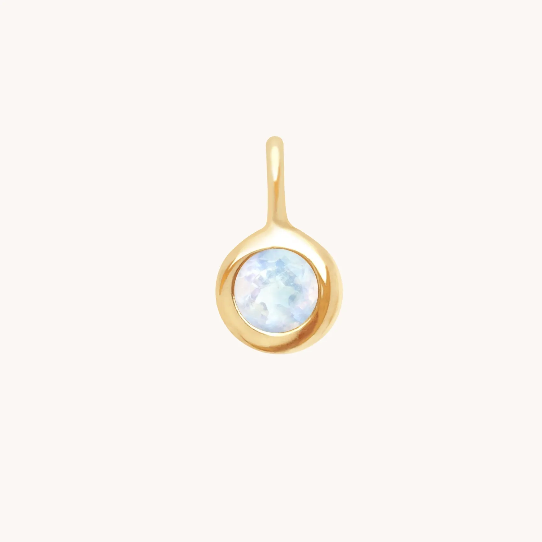 Moonstone New Beginnings Charm 9k Gold